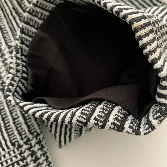 Kasper 18W Houndstooth-Plaid Longline Blazer Black/Vanilla Ice New no Tag - Picture 8 of 12